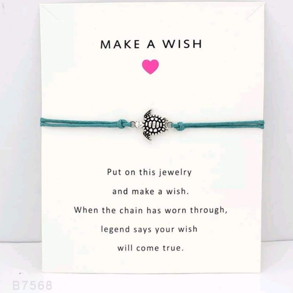 5/$25 New Turtle Aqua Bracelet